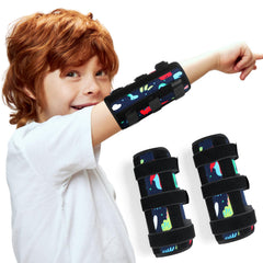 Threlaco thumb-sucking guard in front view, two-pack, supports easier transition away from thumb sucking.