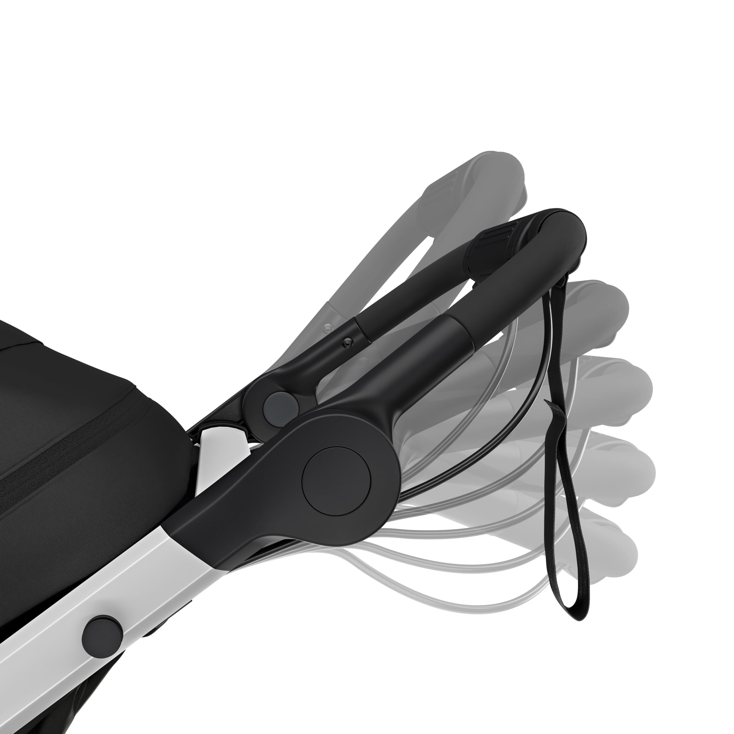 Thule Glide 3 ergonomic handlebar adjusts for comfort