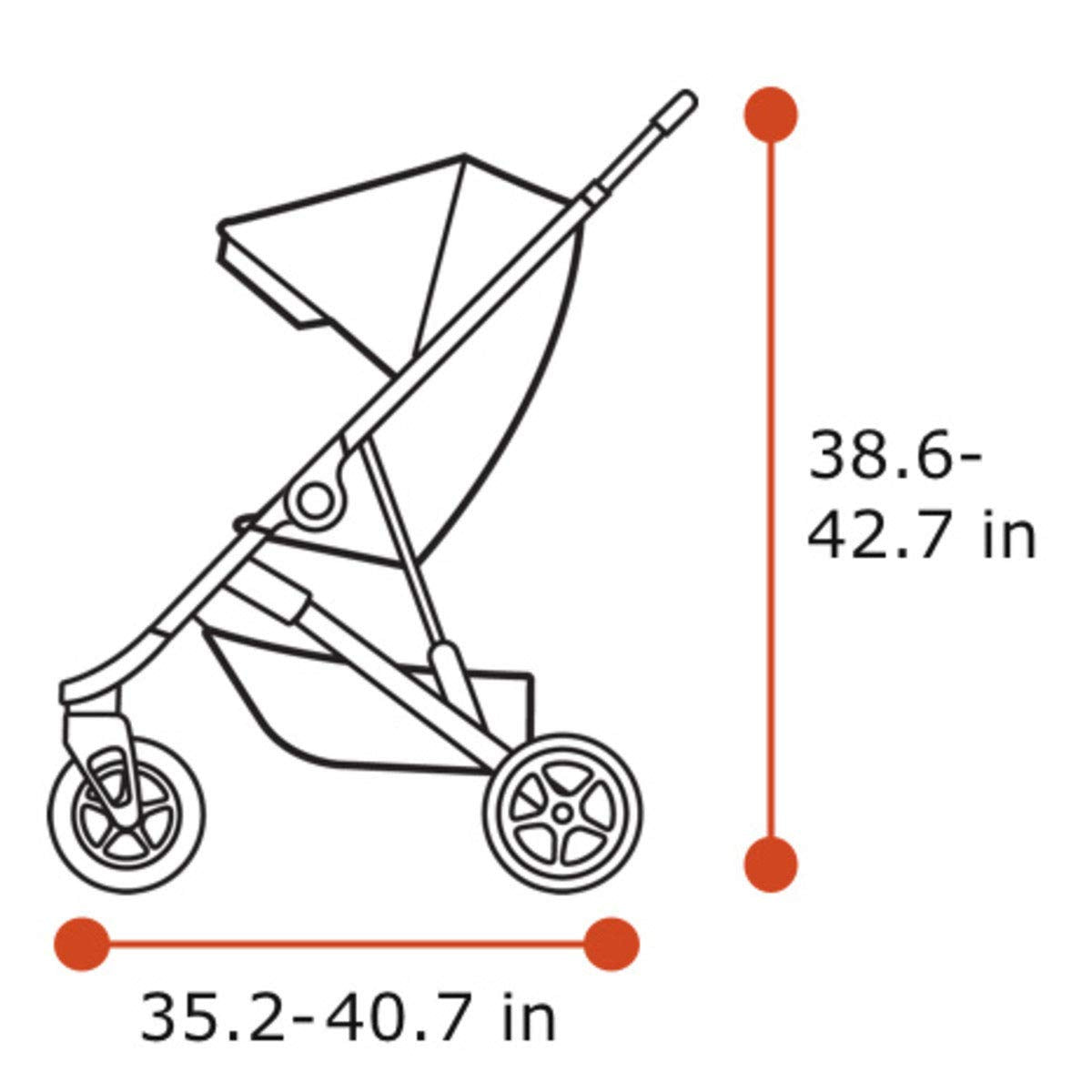 Thule Spring Stroller Disney size compatibility ensures easy travel.
