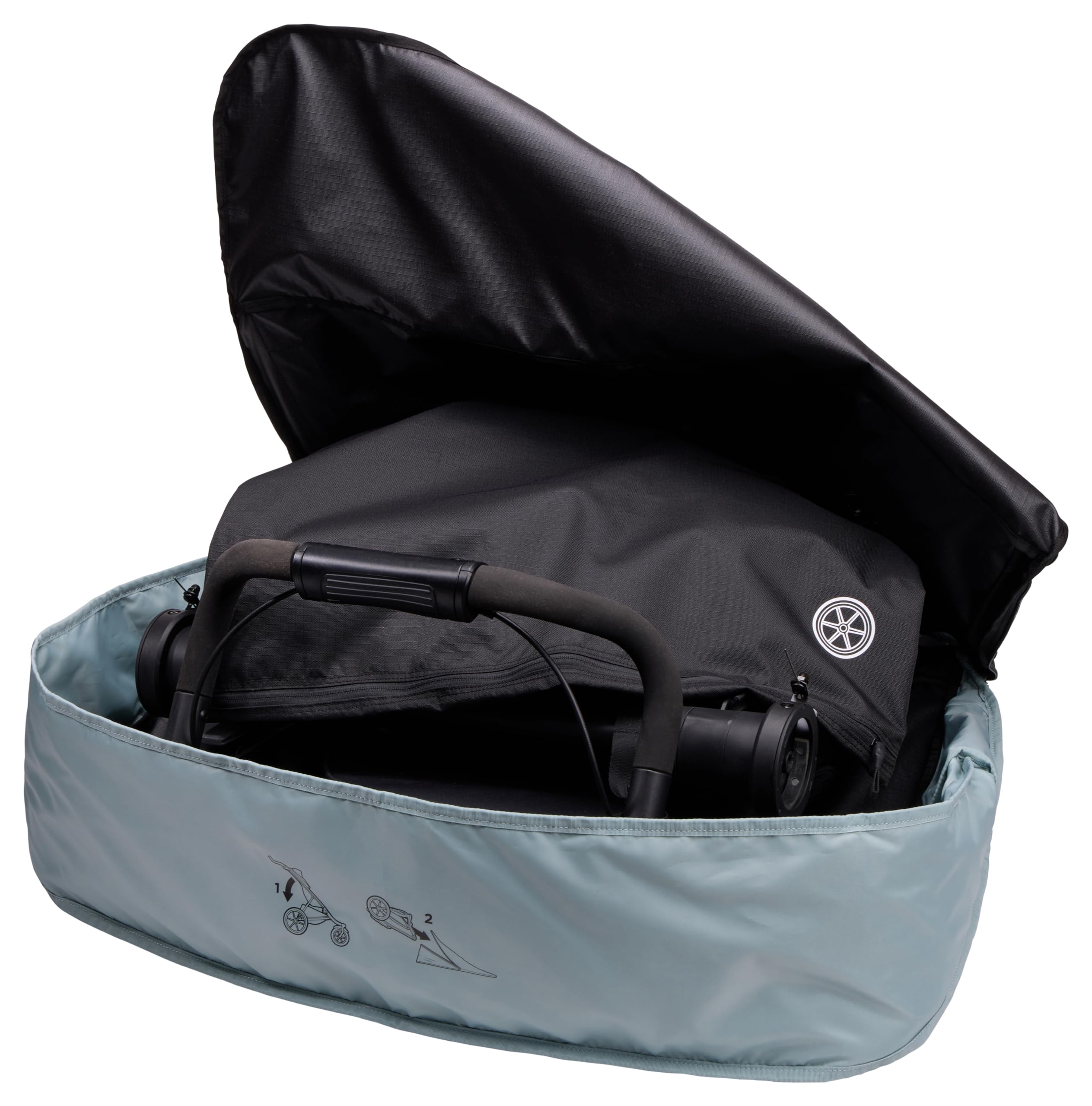 Thule BlueSign approved travel bag confirms eco-friendly quality and safety.