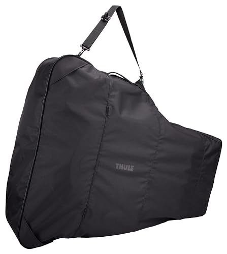 Thule stroller travel bag unfolded in transit protects your stroller during flights.