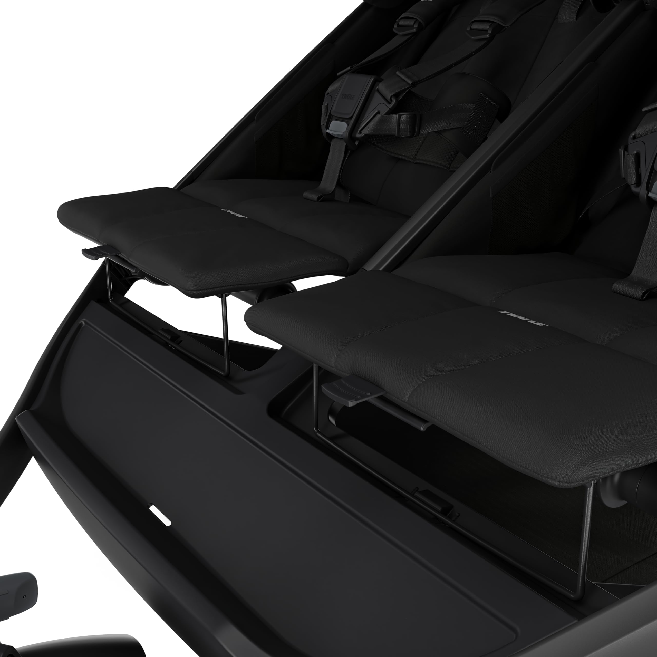 Thule Urban Glide 3 Double fold is compact for easy storage.