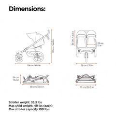 Thule Urban Glide 3 Double folded compact for quick storage.
