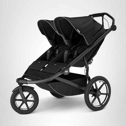 Thule Urban Glide 3 Double self-stand fold for convenient park storage.
