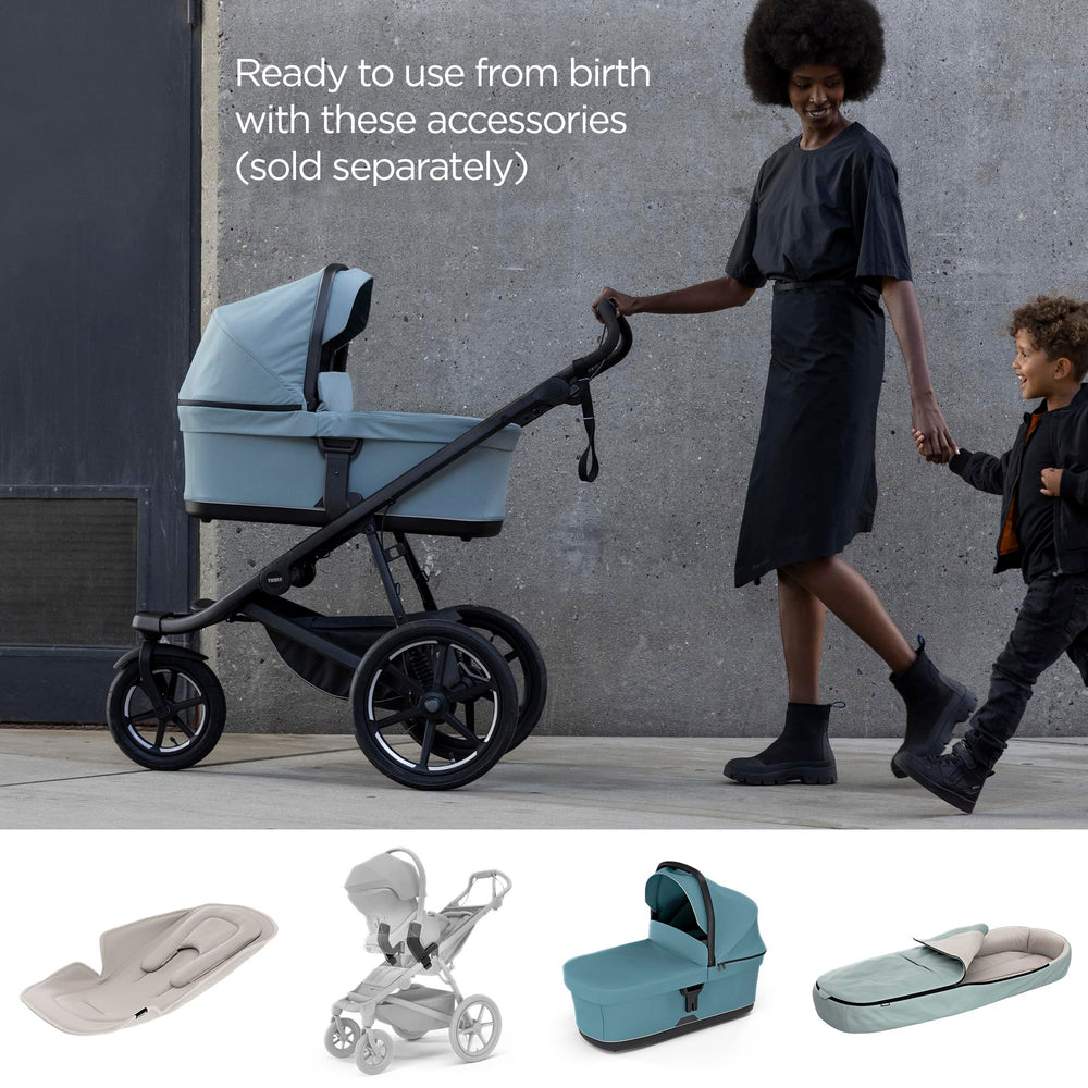 Thule Urban Glide 3 folded storage shows compact form for transport and storage.