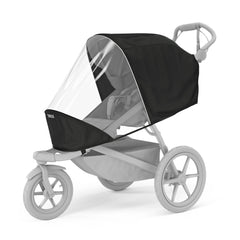 Thule Urban Glide 3 rain cover front view keeps child dry and protected.