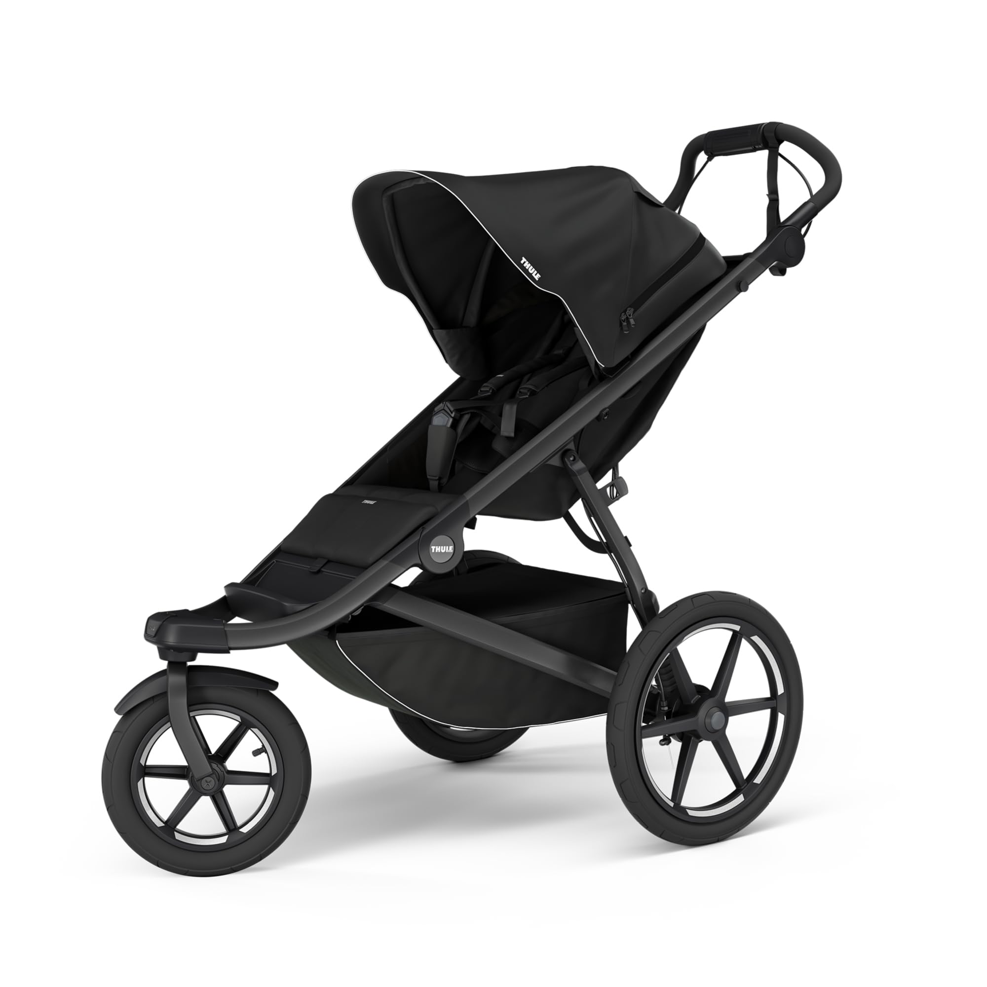 Thule Urban Glide 3 front view demonstrates all-terrain readiness for family outings