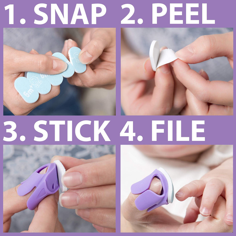 Thumble hospital-bag essential for convenient newborn nail care on the go