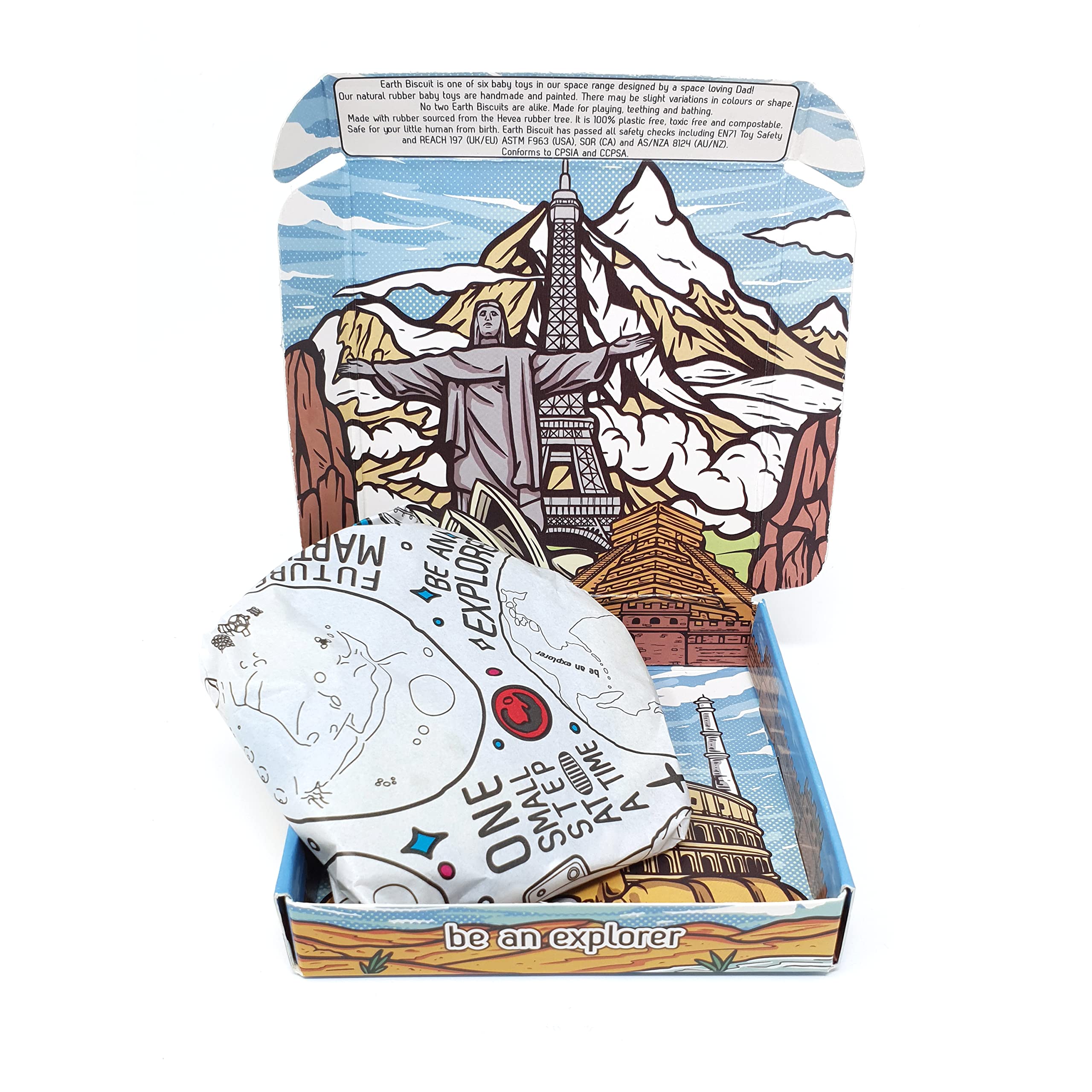 Thumble Earth Biscuit detailed design emphasizes educational teether features.