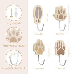 Thungeek wooden deer track hook adds tidy storage in the nursery.