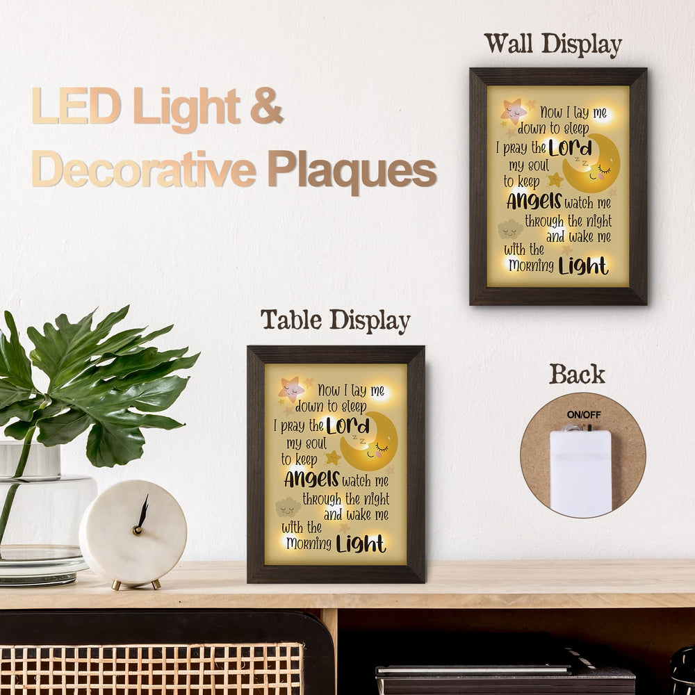 THYGIFTREE high quality wood frame adds durable keepsake to nursery.