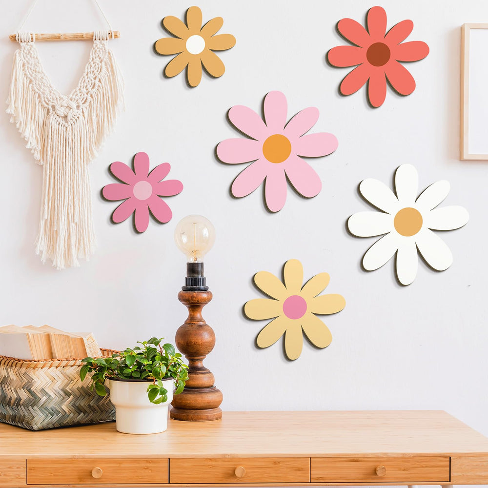 Thyle daisy farmhouse wall decor adds charm to home office