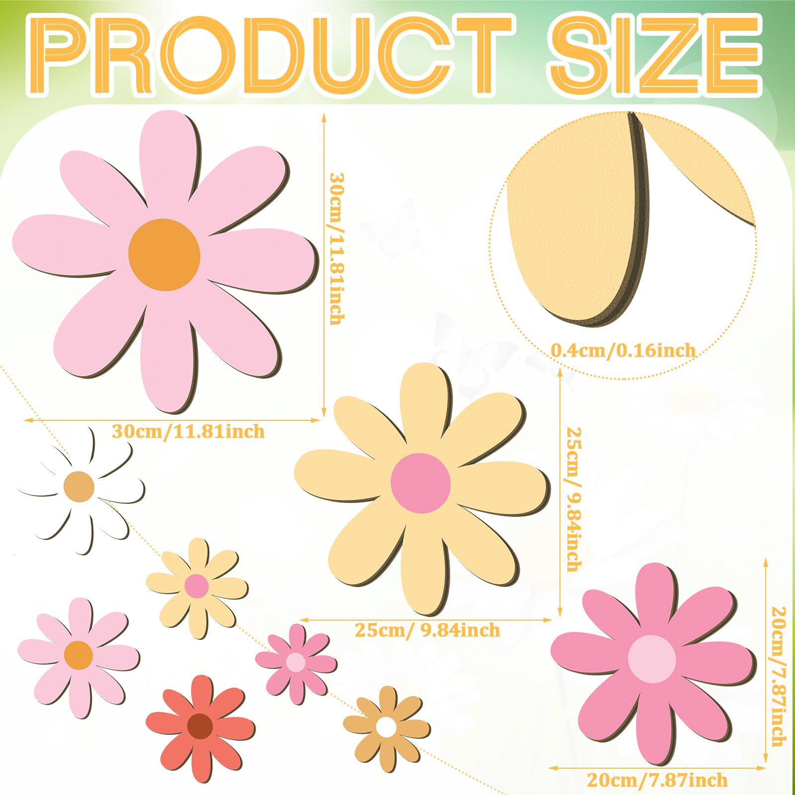 Thyle daisy wall hanging 25cm brightens living spaces with cozy Boho charm