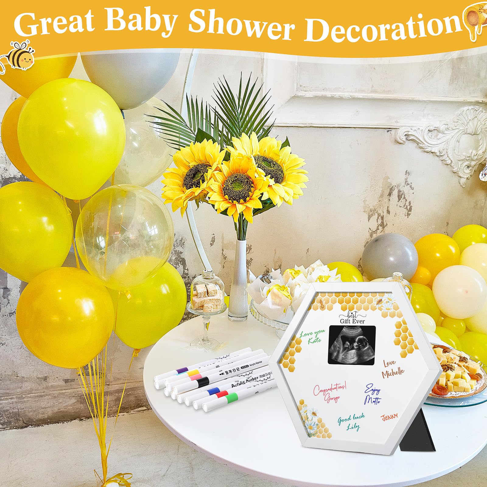 Thyle gift-ready baby shower keepsake frame for new parents