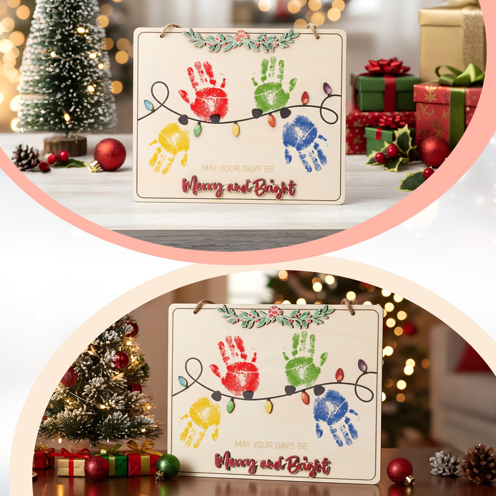Thyle mistletoe-theme ornament offers a thoughtful baby shower keepsake gift
