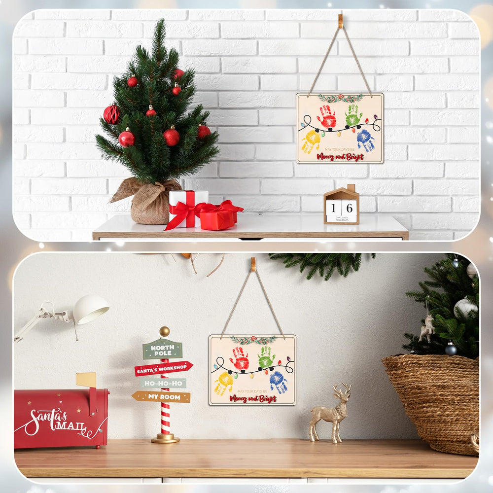 Thyle white wooden Christmas craft complements nursery decor with rustic charm