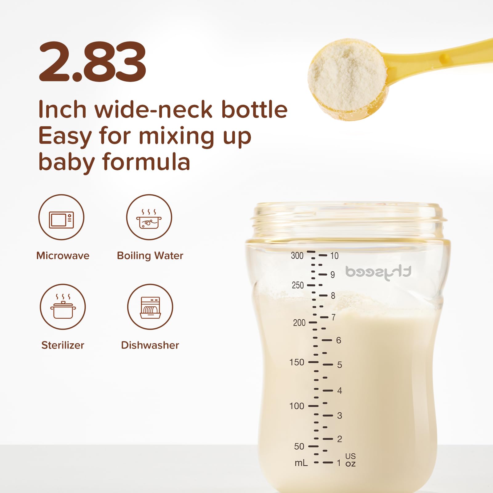 thyseed 120-degree latch design supports easy switching between nursing and bottle