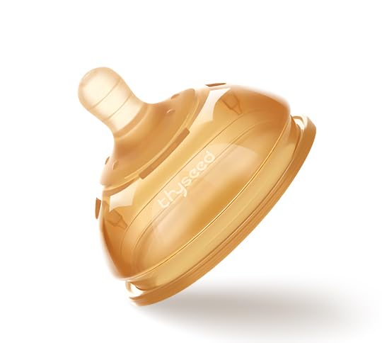 Thyseed baby bottle nipple in soft silicone for a gentle latch