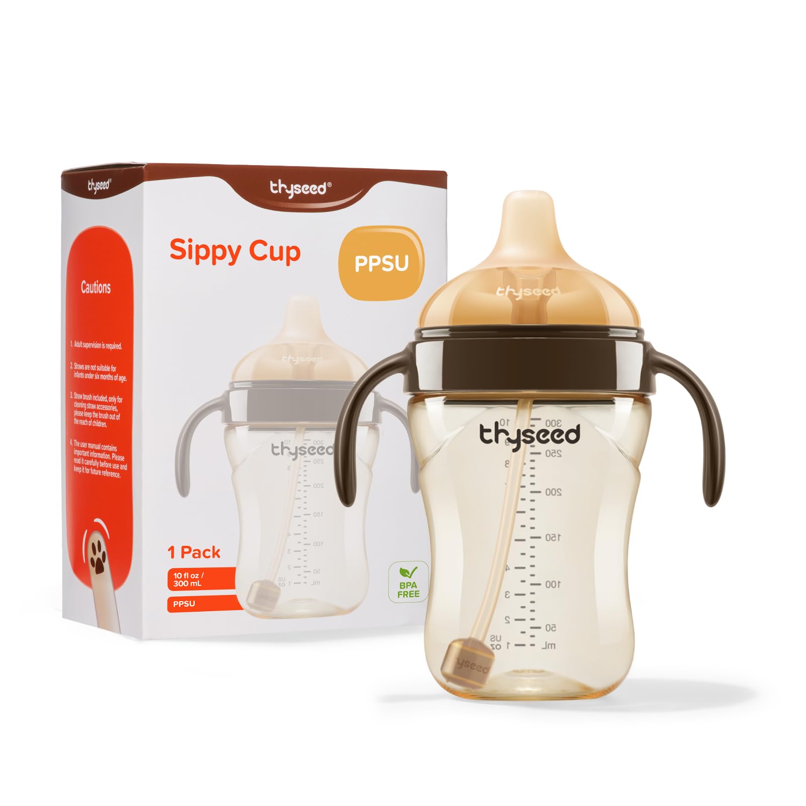 Thyseed infant spill-proof cup with secure no-spill lid for mess-free feeding