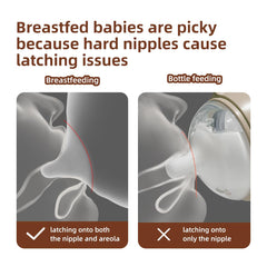 Thyseed nipple with areola-texture design for comfortable latching