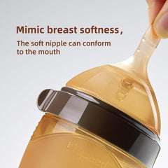 Thyseed soft silicone texture highlighted for comforting feeding sessions.