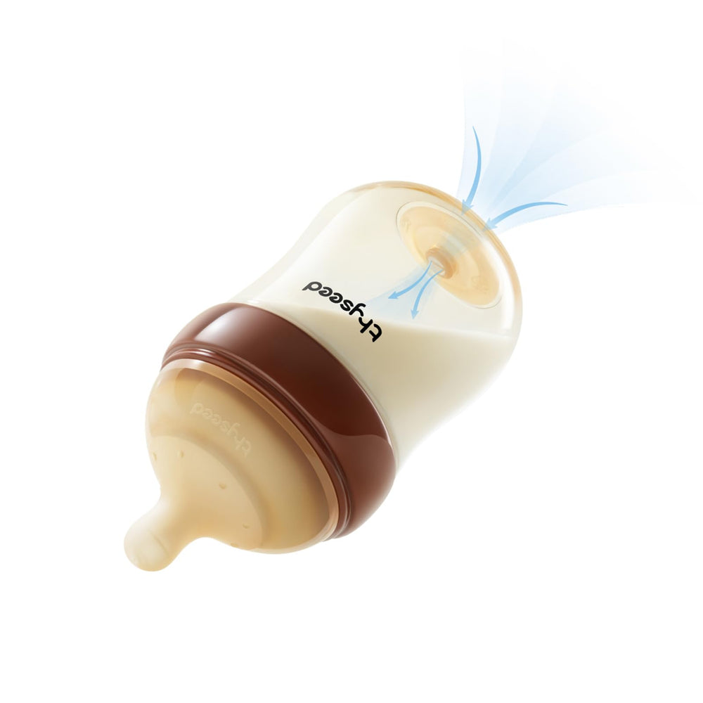 thyseed ppsu natural anti-colic bottle with base vent for smooth milk flow