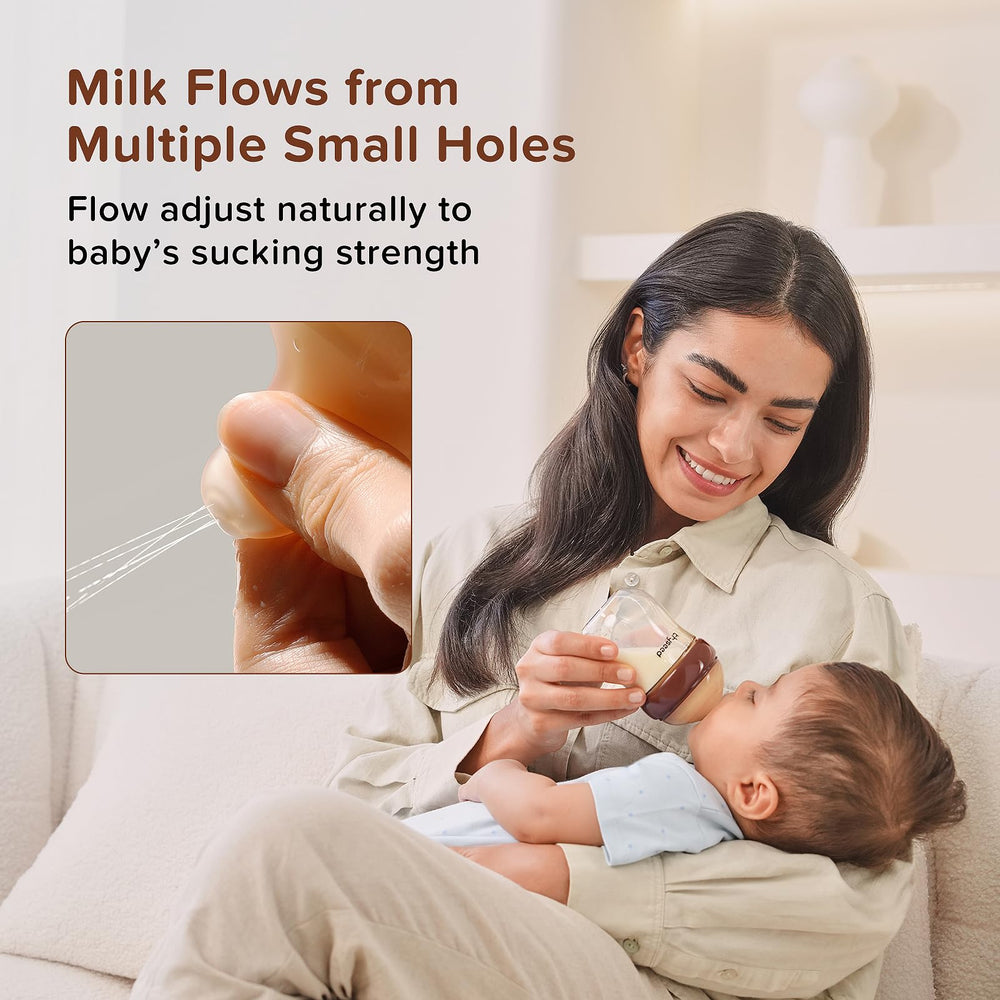 Thyseed PPSU bottle supports mixed feeding with a natural-feeding rhythm.