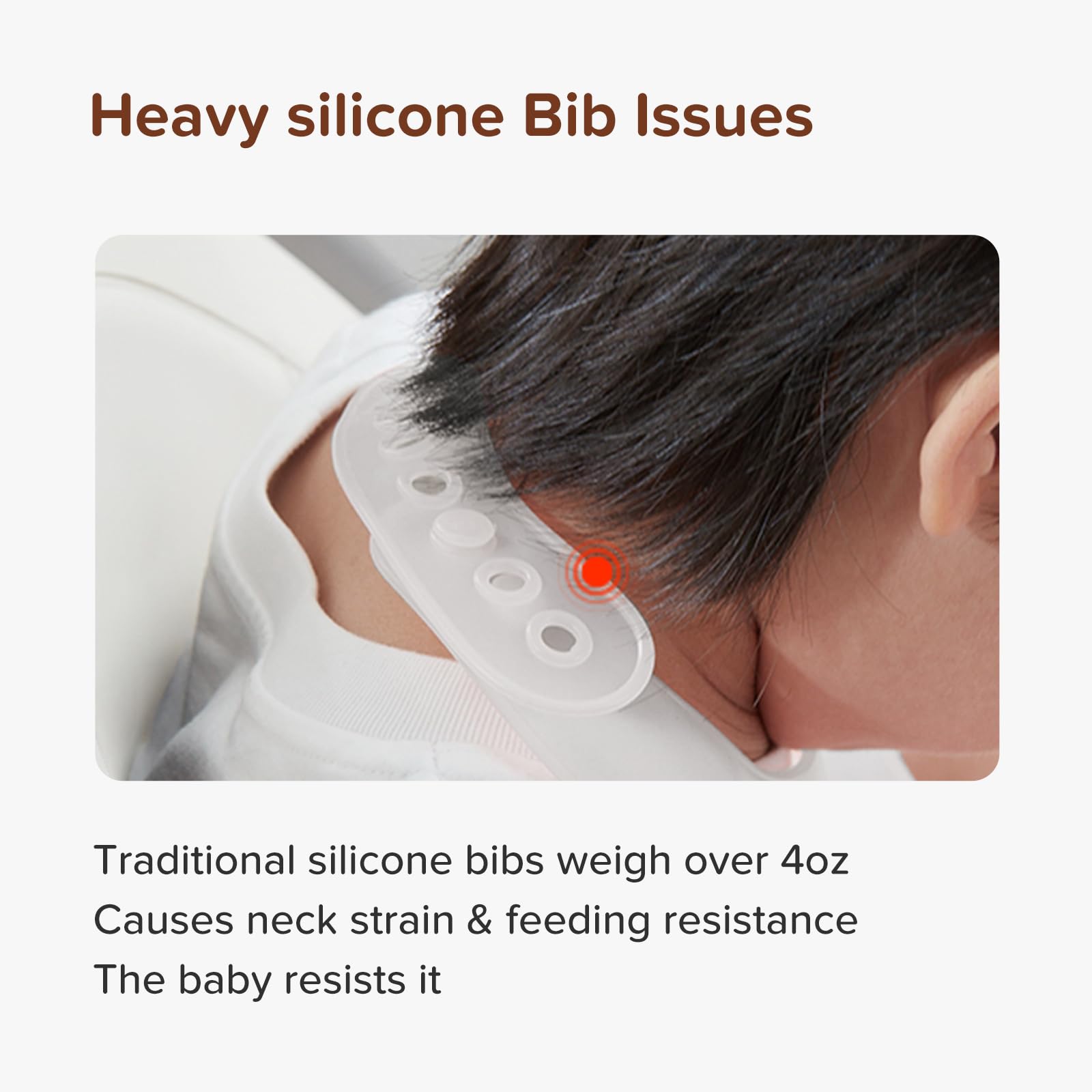 thyseed silicone bib with large pocket catches crumbs for mess-free feeding