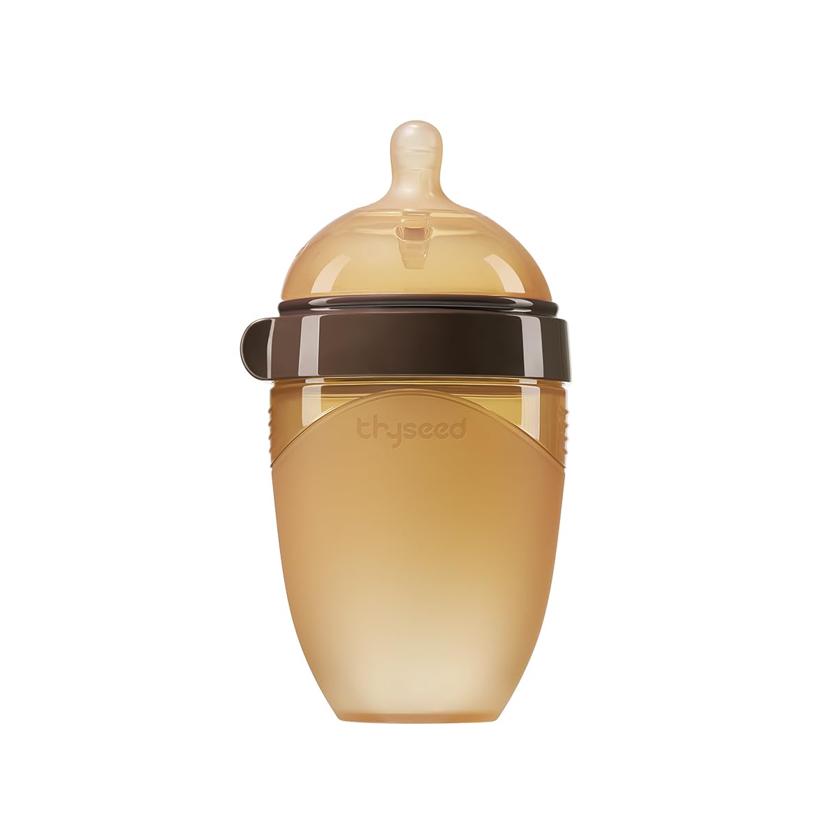 Thyseed silicone natural breast-like bottle nipple helps easy latch and natural feeding.