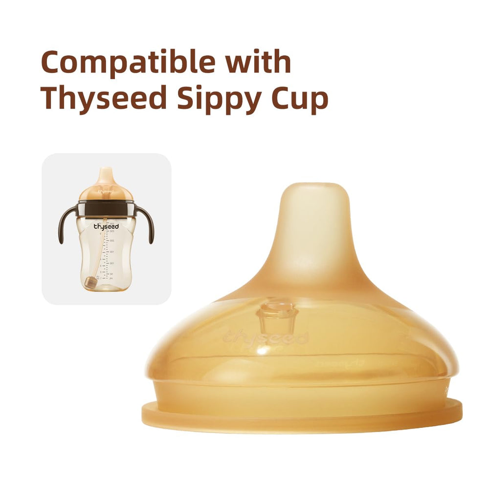 Thyseed Sippy Cup Spout Replacement pack contents show a complete set for easy swap