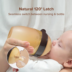 Thyseed soft squeezable silicone body enables gentle milk flow control.