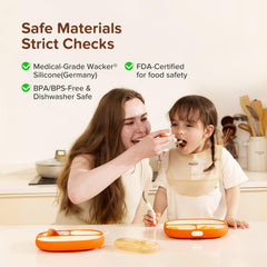 thyseed food-grade silicone plate uses safe, durable materials for daily meals