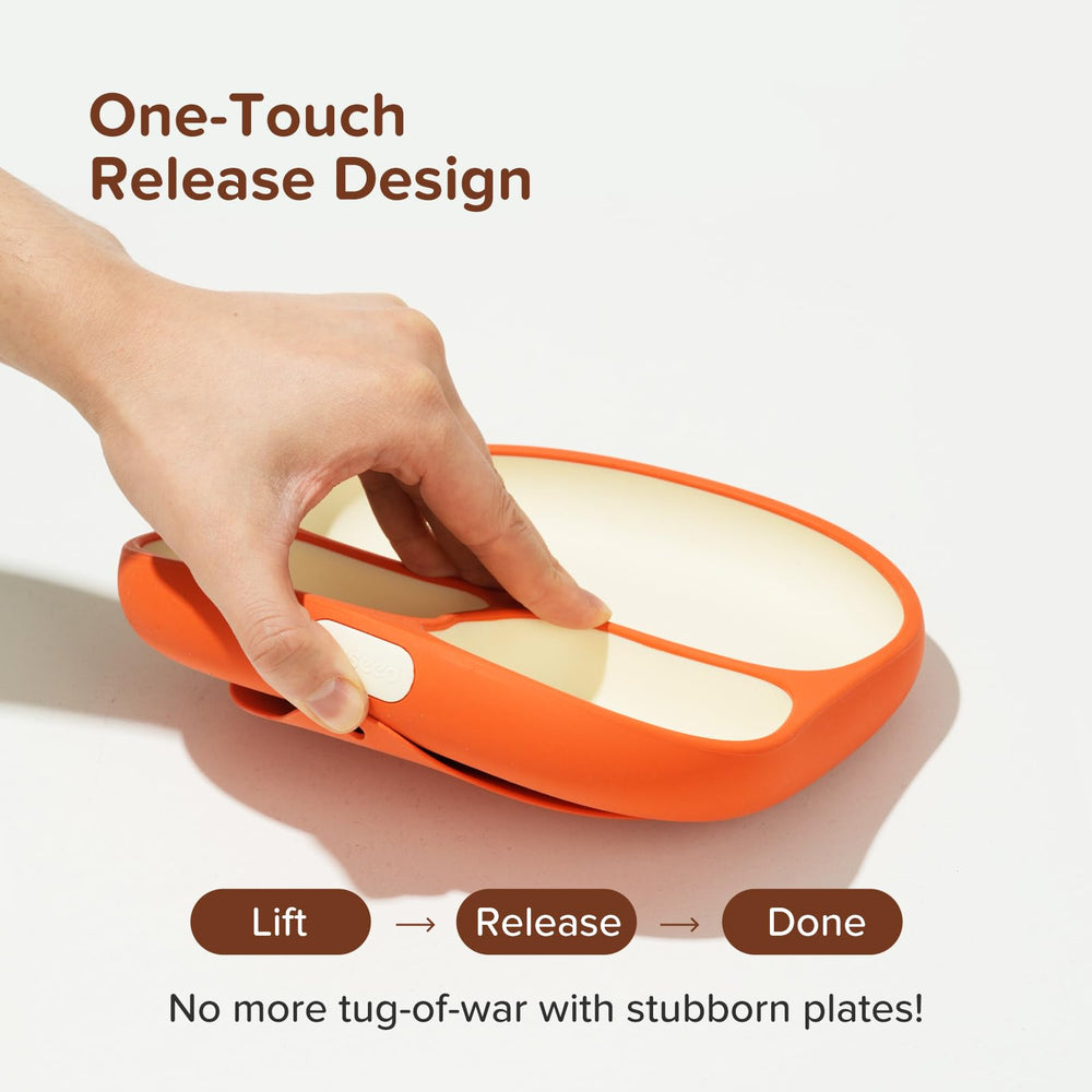 thyseed toddler plates travel-friendly design fits meals on the go