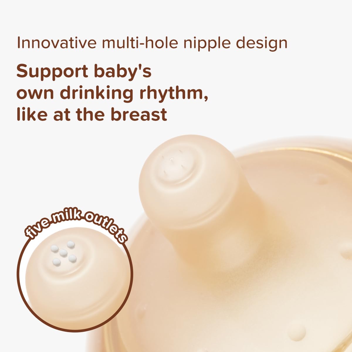 Thyseed travel-friendly bottle component for on-the-go feeding