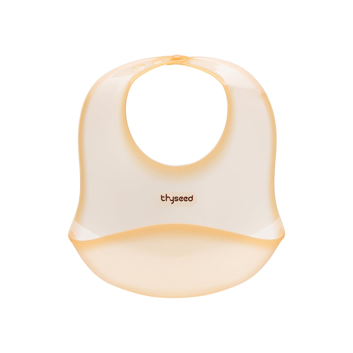 thyseed Ultra Thin Silicone Bib material closeup highlights safe, durable, food-grade silicone for babies