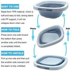 tiCurills baby wash basin travel-compact fits in slim bags for on-the-go cleaning