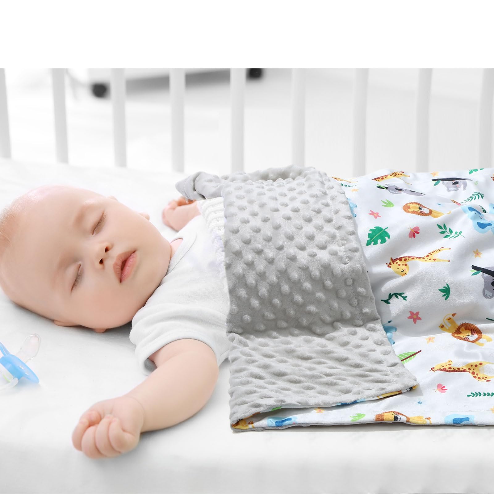 Tiamon breathable nursery blanket shown in travel or stroller use