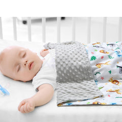 Tiamon breathable nursery blanket shown in travel or stroller use