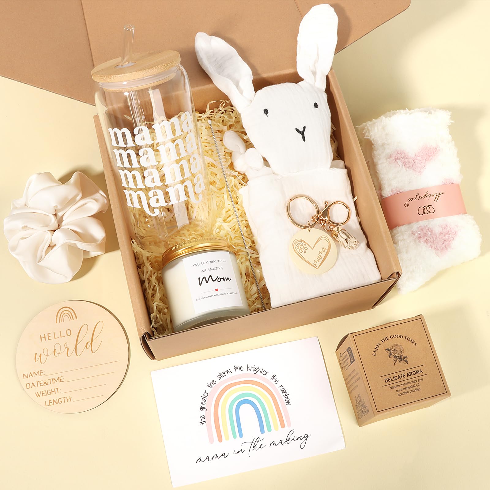 TIAN DIAN New Mom Gifts Box cozy socks providing warmth after busy days.