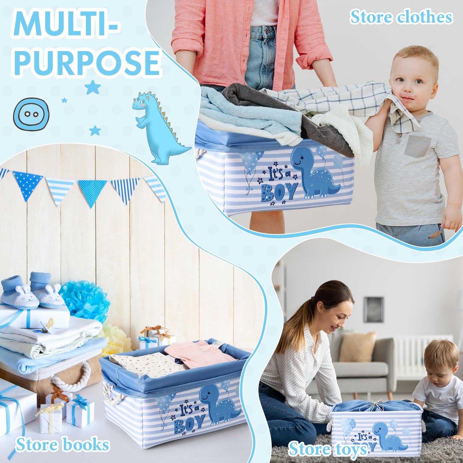 Tiangrid baby shower gift bin highlights durability and charm