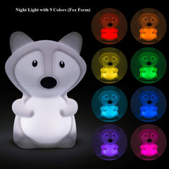 Tianhaixing night light demonstrating remote control operation from across the room.