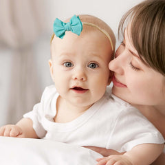 Tianhoudeger newborn headbands soft material close-up highlighting gentle fabric.