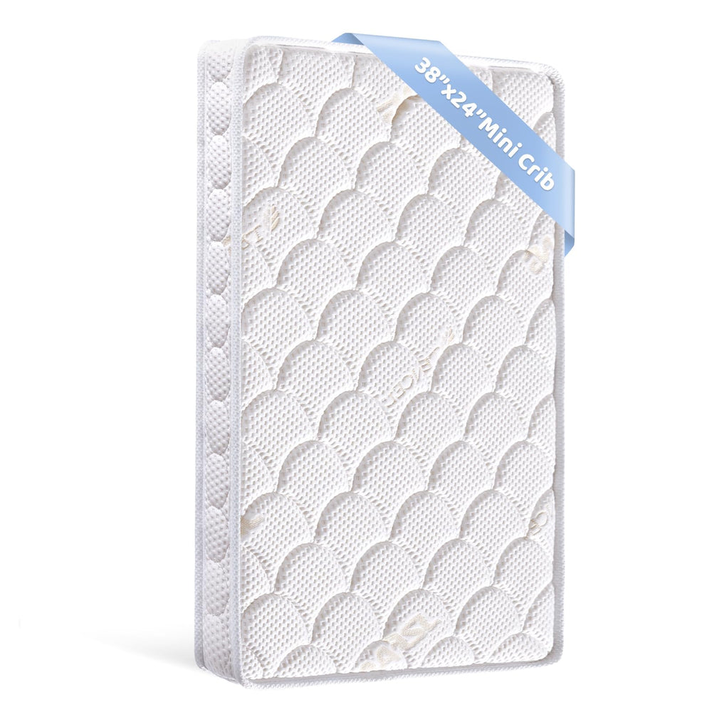 Tiankehan mini crib mattress breathable cover promotes quiet, comfortable naps.