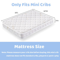 Tiankehan mini crib mattress dual-sided design offers flexible firmness.