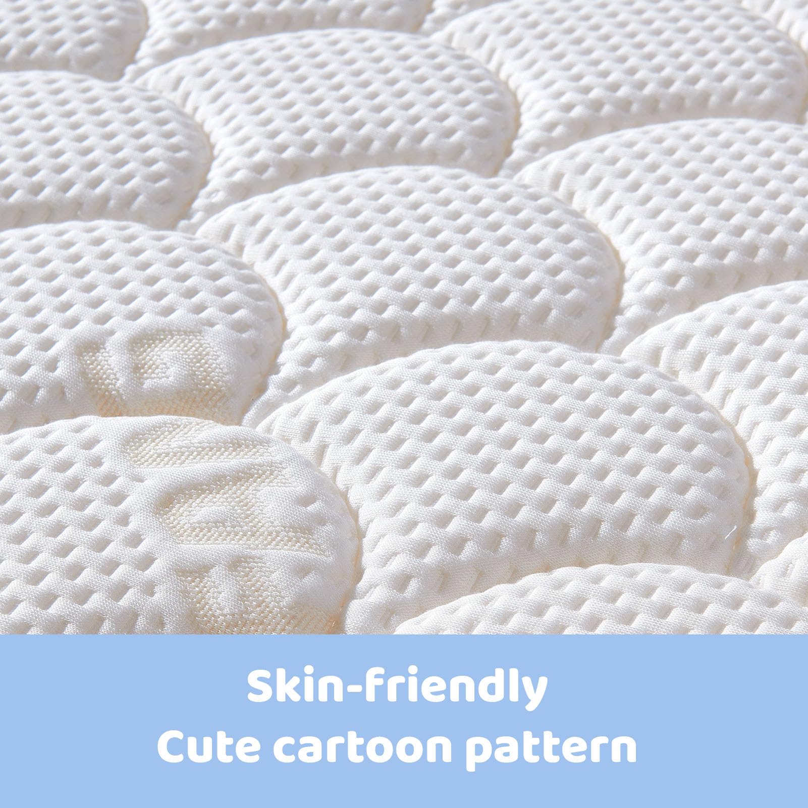 Tiankehan mini crib mattress quiet surface reduces tossing and rolling.