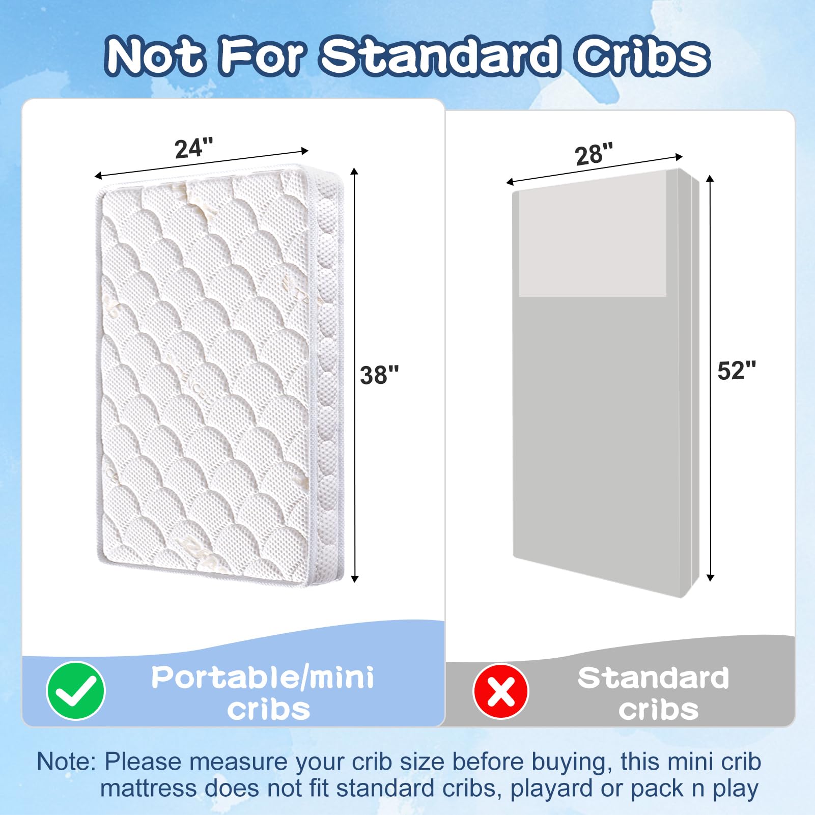 Tiankehan mini crib mattress safety certifications for peace of mind.