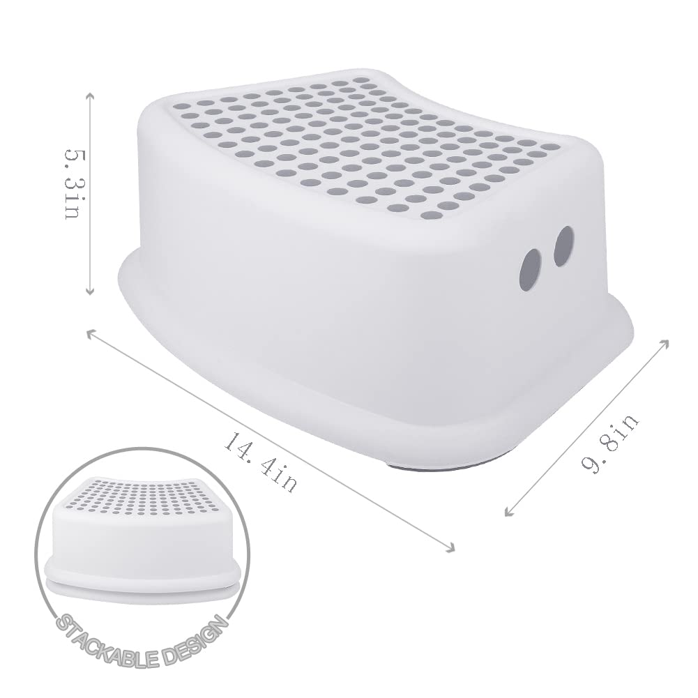 Tiawudi Step Stool 2-Pack shows dual steps promoting toddler independence.