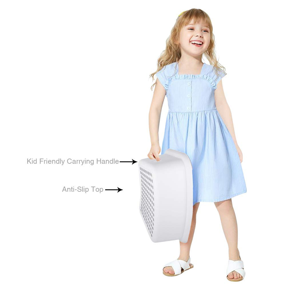 Tiawudi Step Stool uses non-toxic material with rounded edges for safe learning.