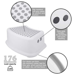 Tiawudi Step Stool 2-Pack used for potty training, easy toilet access.
