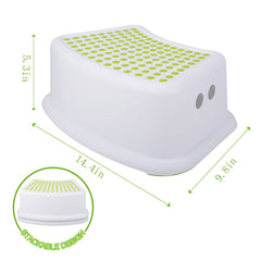 Tiawudi Step Stool green dual-pack side view shows compact storage.